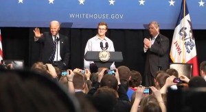Mat E Undergrad Introduces Vice President Biden